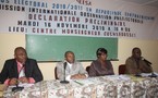 Le Porte parole de  EISA, le Révérend  Abbé Apollinaire Muholongu Malu-Malu lance un appel aux parties prenantes au processus électoral de  faire preuve de sagesse