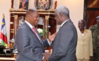 Le Président de la Commission de l’Union Africaine Mahamat Faki reçu en audience par le Président Touadéra