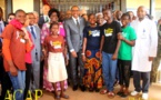 Visite de Brigitte Touadéra et de Michel Sidibé au Complexe pédiatrique de Bangui