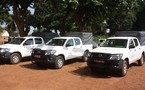 Remise des trois véhicules  4X4 aux chefs d’exploitation de la cellule Coton