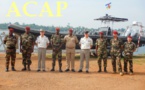 Le bataillon amphibie de l’armée centrafricaine reçoit la visite du général français Didier Brousse