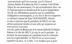 COMMUNIQUÉ DE PRESSE  MLCJ