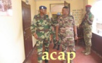 Le général sénégalais Joseph Mamadou Diop en visite à l’état-major des forces  armées centrafricaines