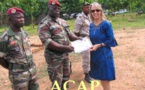Des éléments de l'armée centrafricaine achèvent une formation en logistique