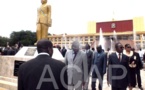 Inauguration couplée de la réhabilitation du siège du Conseil National de Transition et du monument dédié à Barthélemy Boganda