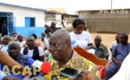 Visite de travail dans les marchés de Km5 dans le 3ème arrondissement de Bangui