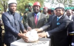 Vers une citée des médias avec la pose de la première pierre de la construction d'un bâtiment de Radio Centrafrique dans le domaine de Télé Centrafrique