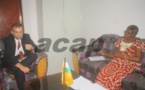 La Ministre de la Réconciliation Nationale s’entretient avec le diplomate américain en Centrafrique
