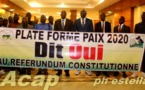 La plateforme Paix 2020 favorable au referendum constitutionnel