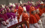 Les 133 cardinaux électeurs réunis en conclave pour élire le nouveau Pape, successeur du Pape François.