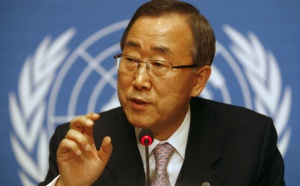 Le Secrétaire général de l'ONU, Ban Ki-Moon