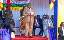 Le président Faustin Archange Touadéra inaugure le champ solaire, photovoltaïque de Danzi