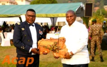 Le couple Présidentiel invité au repas du corps des officiers de l’armée centrafricaine